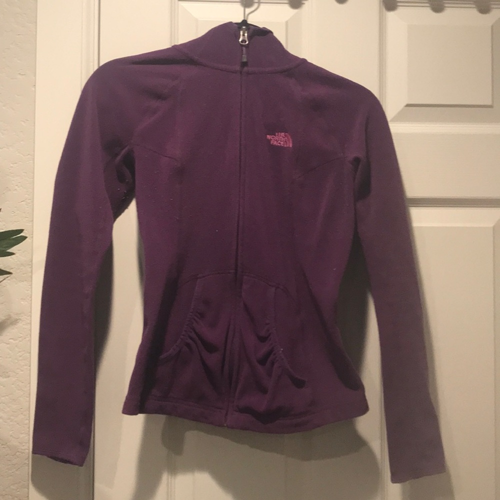 The North Face purple fleece zip hoodie - Picture 1 of 6